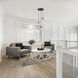 Neva LED 17.75 inch Matte Black Chandelier Ceiling Light
