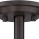 Gramercy Park 3 Light 16 inch Old English Bronze Semi-Flush Ceiling Light