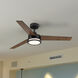 Cassini 52 inch Matte Black with Reversible Matte Black/Sepia Brown Blades DC Smart Fan