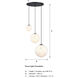 Circo LED 28.75 inch Matte Black Chandelier Ceiling Light