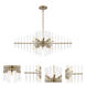 Reeve 12 Light 35.25 inch Burnished Antique Brass Island Pendant Ceiling Light