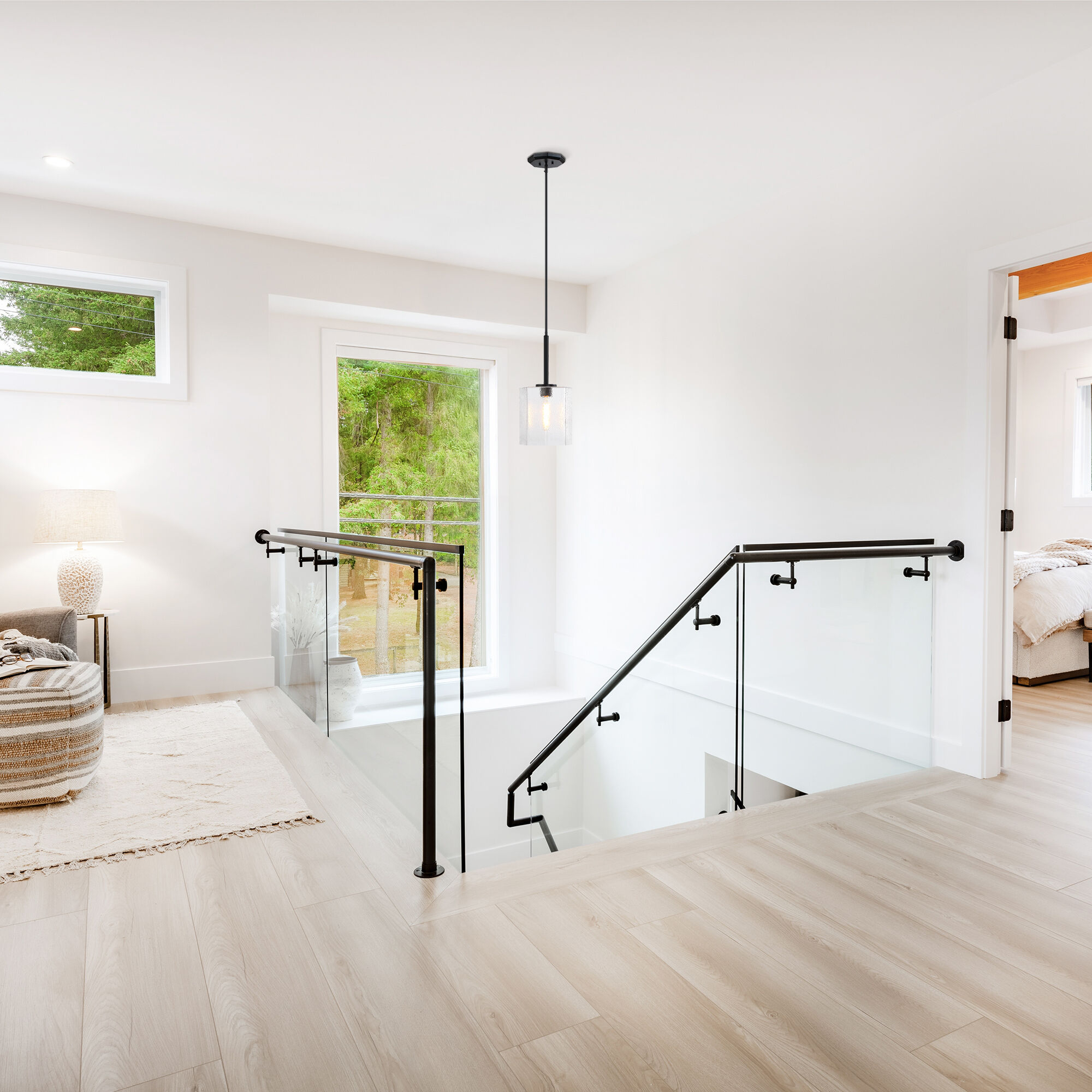 Haven LED 10 inch Matte Black Pendant Ceiling Light