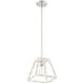 Rhode 1 Light 9.25 inch Coastal Weathered White Mini Pendant Ceiling Light