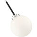 Elle 1 Light 13.75 inch Polished Nickel Pendant Ceiling Light