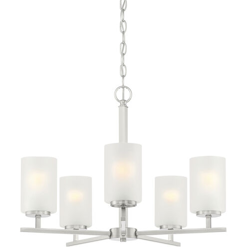 Carmine 5 Light 24 inch Brushed Nickel Chandelier Ceiling Light