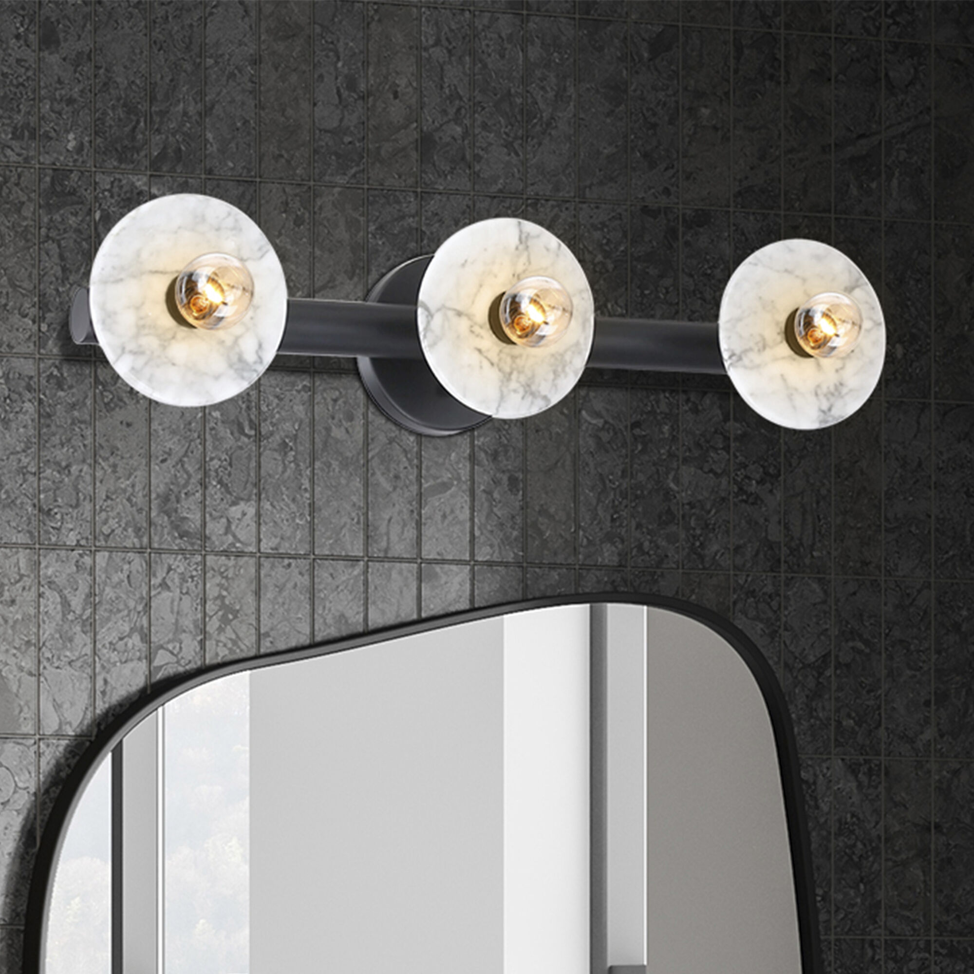 Fina LED 24.75 inch Matte Black Vanity Wall Light