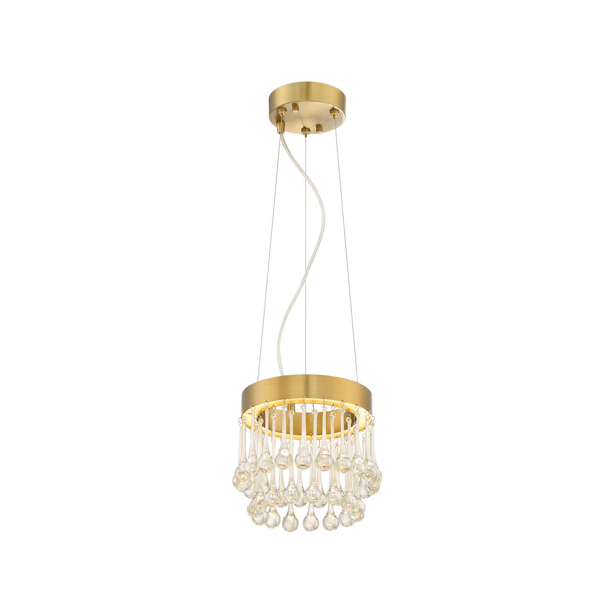 Lucienne LED 8.25 inch Luxor Gold Mini Pendant Ceiling Light