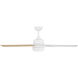 Astrea 52 inch Matte White with Reversible Matte White/Blonde Maple Blades Smart Color Fan