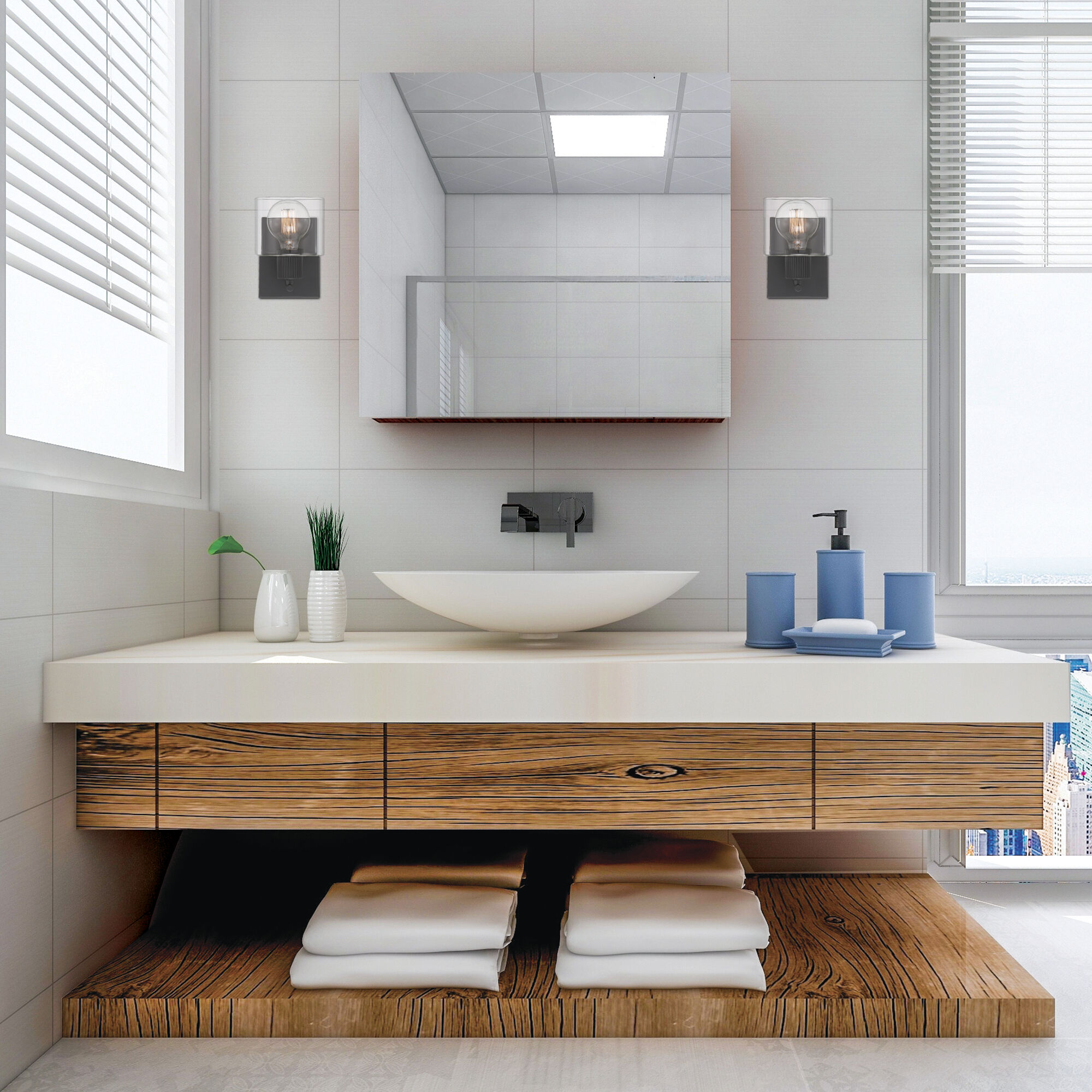 Vibrato 1 Light 5.25 inch Matte Black Wall Sconce Wall Light