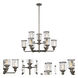 Anson 9 Light 31 inch Satin Copper Bronze Chandelier Ceiling Light