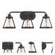 Wicker Park 3 Light 24.25 inch Weathered Pewter Bath Bar Wall Light
