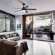 Astrea 52 inch Matte Black with Matte Black/Sepia Brown Reversible Blades Ceiling Fan