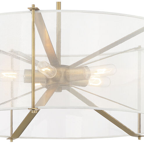 Daybreak 5 Light 26 inch Old Satin Brass Pendant Ceiling Light