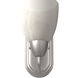 Torino 1 Light 8 inch Brushed Nickel Bath Bar Wall Light