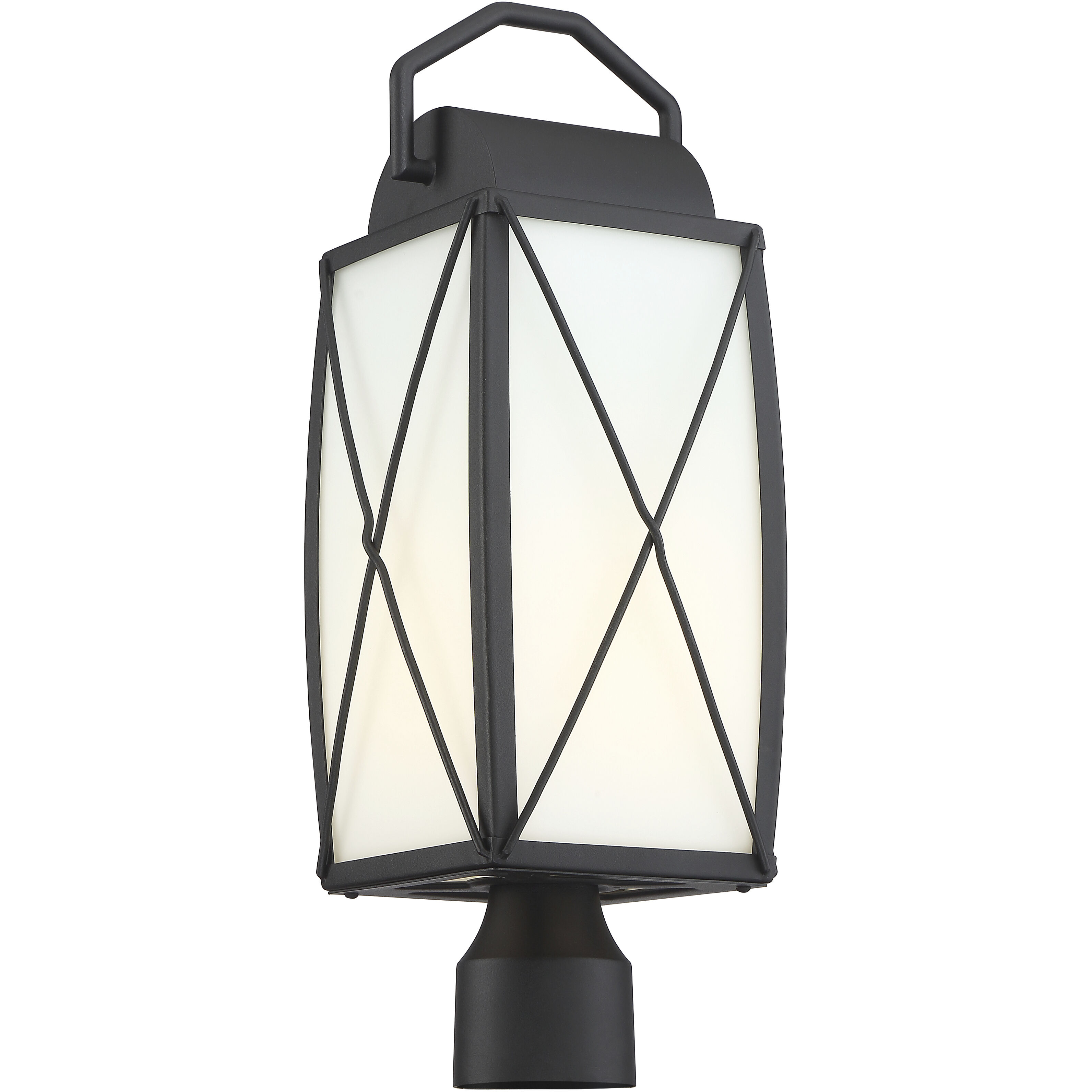 Fairlington 1 Light 19.75 inch Black Outdoor Post Lantern