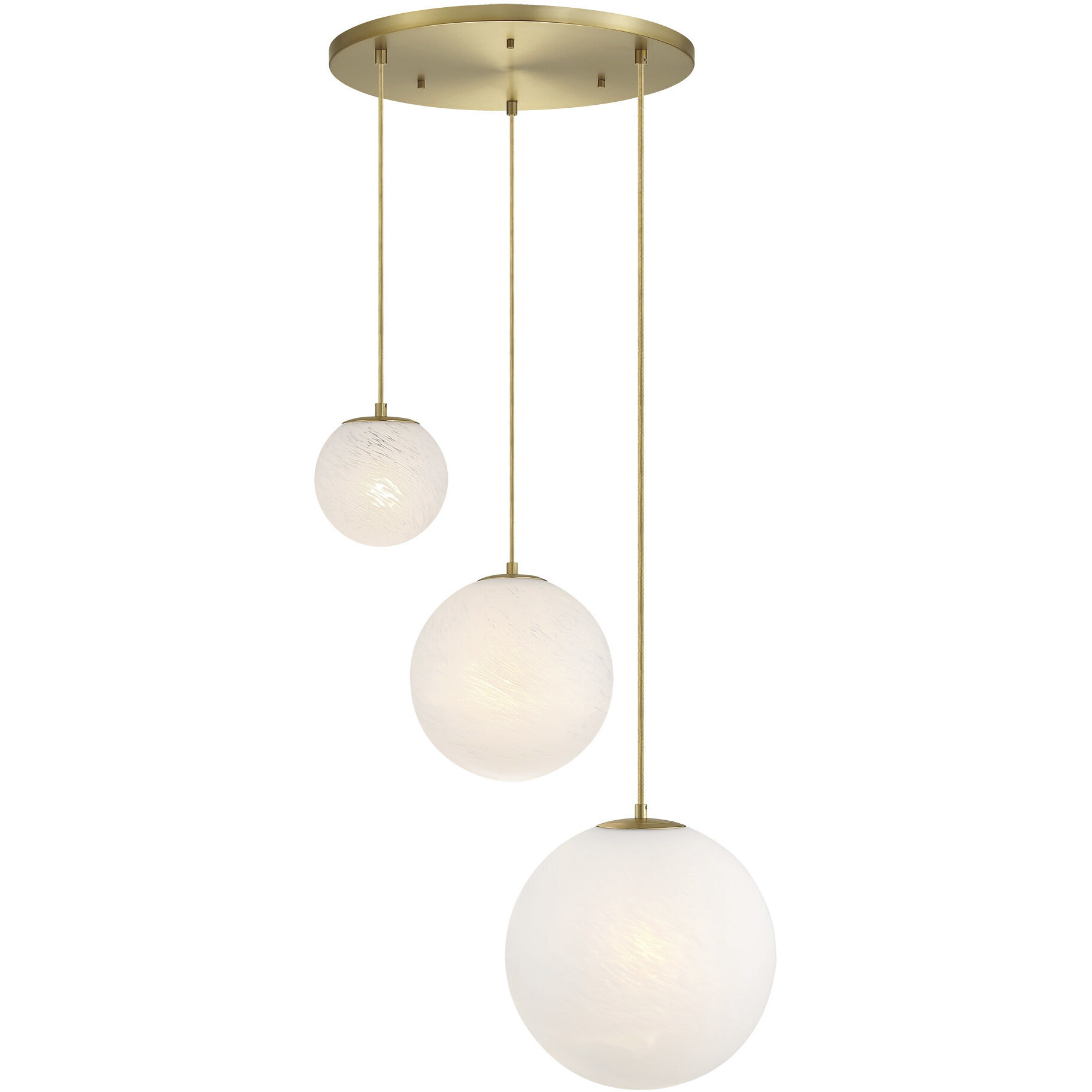 Pixie LED 28.75 inch Brushed Gold Chandelier Ceiling Light