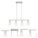 Cedar Lane 4 Light 31 inch Brushed Nickel Island Light Ceiling Light
