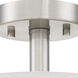 Studio 2 Light 15 inch Satin Platinum Semi-Flush Ceiling Light