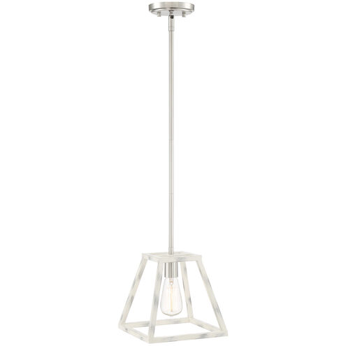 Rhode 1 Light 9.25 inch Coastal Weathered White Mini Pendant Ceiling Light