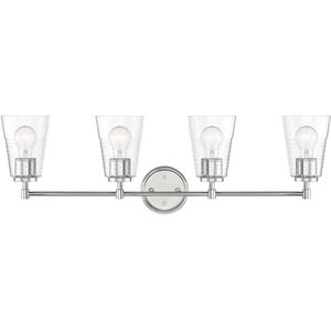 Ingo 4 Light 33.5 inch Polished Nickel Vanity Light Wall Light