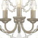 Dahlia 3 Light 11.5 inch Aged Platinum Mini Chandelier Ceiling Light