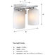 Bluestone Ridge LED 16 inch Brushed Nickel Vanity Wall Light