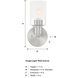 Cedar Lane 1 Light 6 inch Brushed Nickel Vanity Light Wall Light
