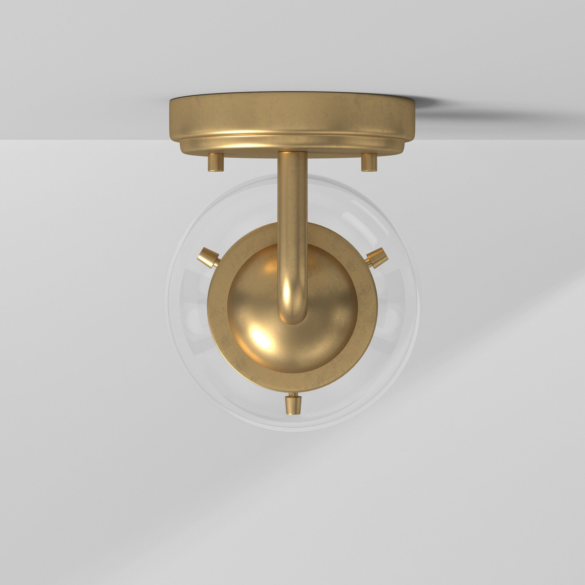 Knoll 1 Light 6 inch Brushed Gold Wall Sconce Wall Light