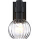Fernwood LED 13 inch Black Outdoor Wall Sconce