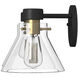 Willow Creek 2 Light 17 inch Matte Black Bath Bar Wall Light