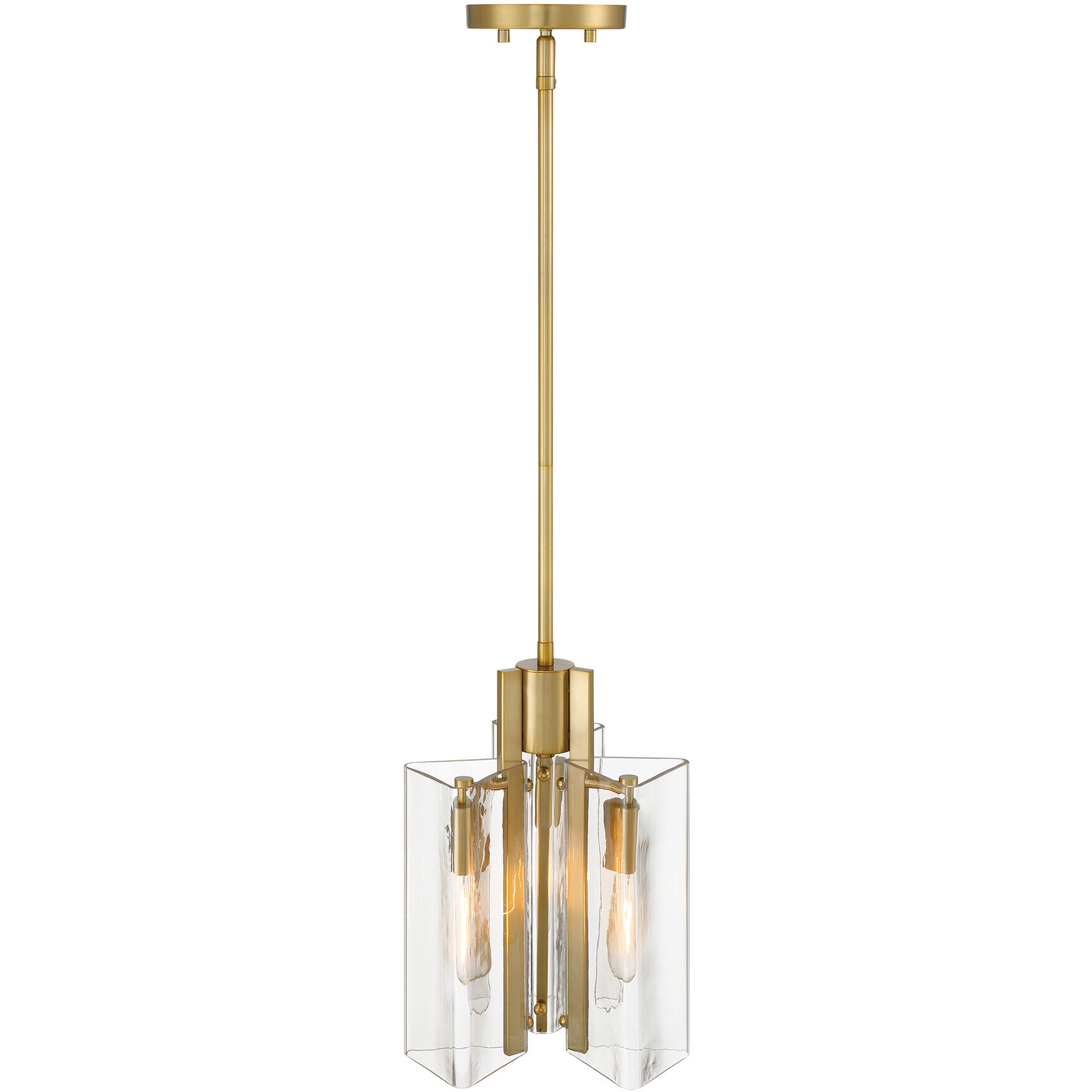 Latitude 3 Light 9.5 inch Brushed Gold Pendant Ceiling Light