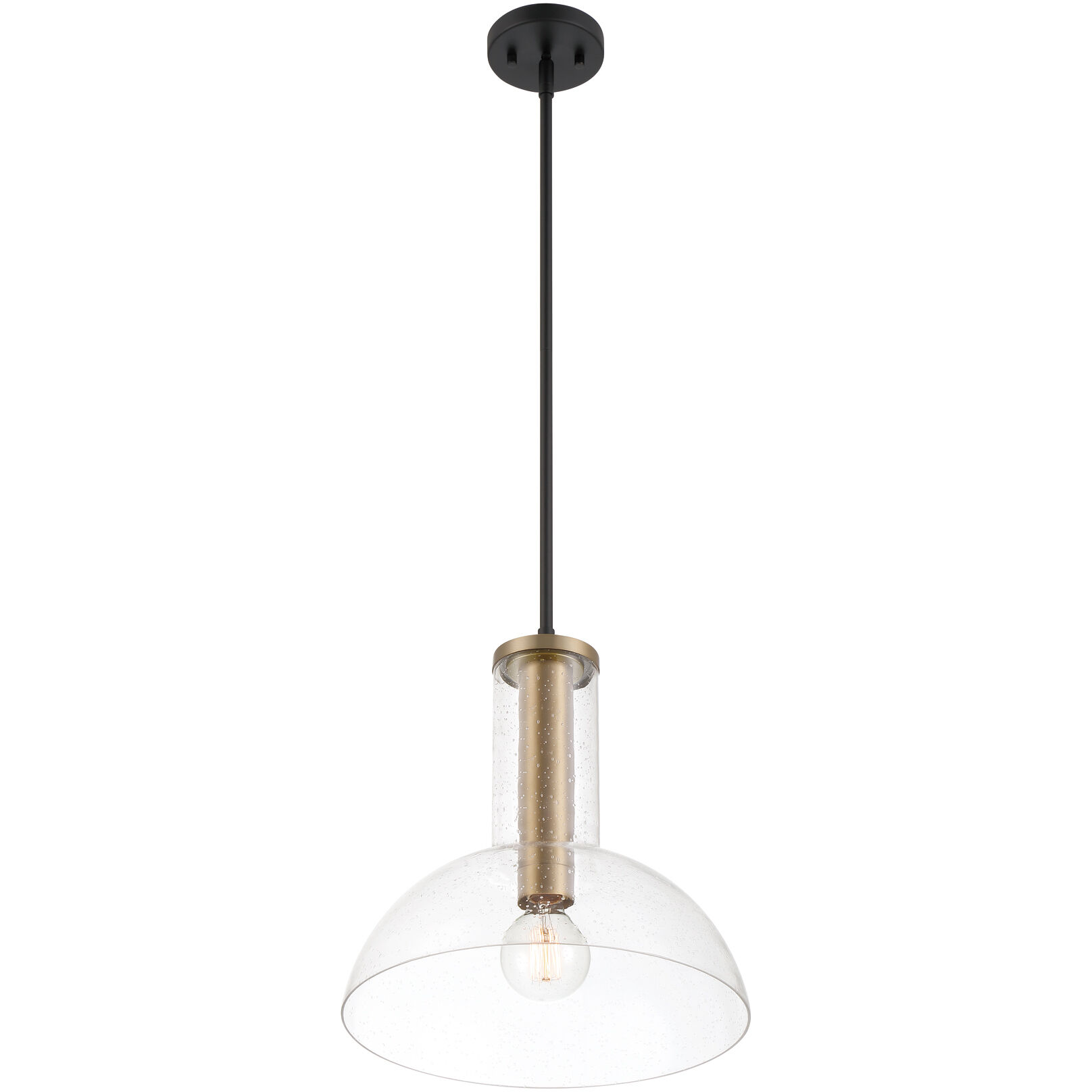 Nova 1 Light 14 inch Matte Black Pendant Ceiling Light