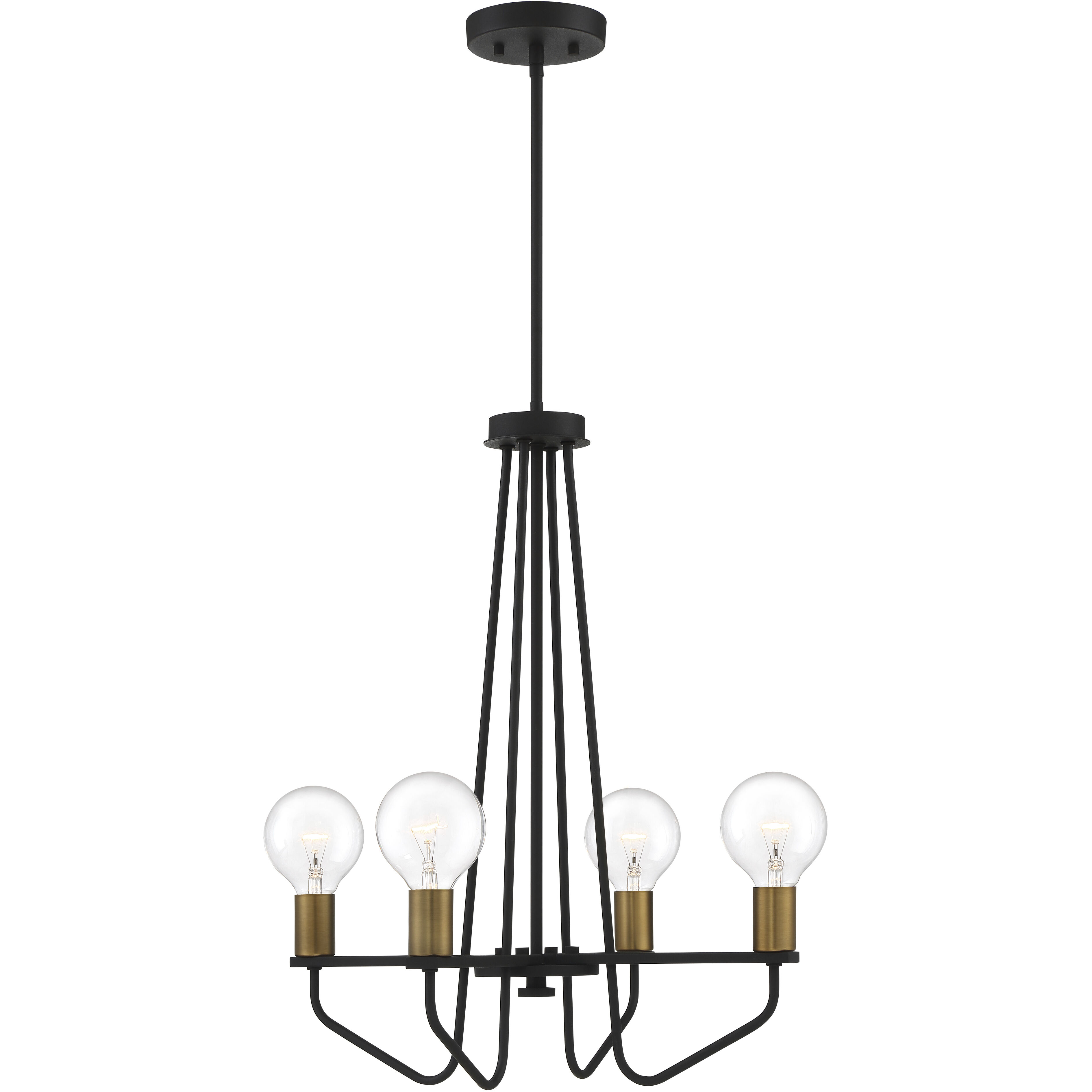 Ravella 4 Light 20 inch Black Chandelier Ceiling Light