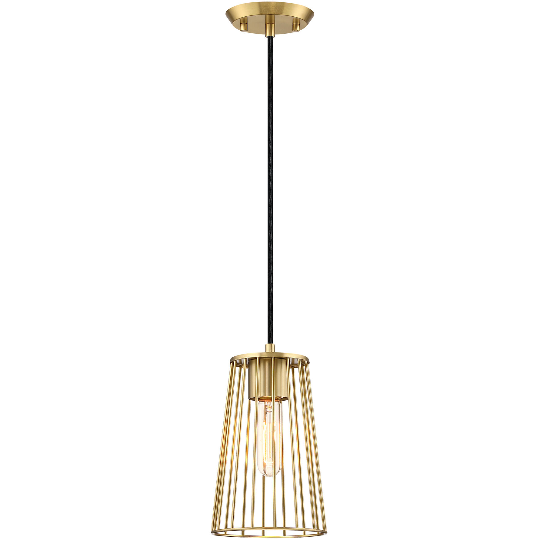 Liana 1 Light 6 inch Brushed Gold Pendant Ceiling Light
