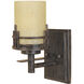 Mission Ridge 1 Light 5 inch Warm Mahogany Wall Sconce Wall Light