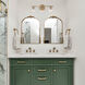 Haven 3 Light 24 inch Old Satin Brass Vanity Light Wall Light