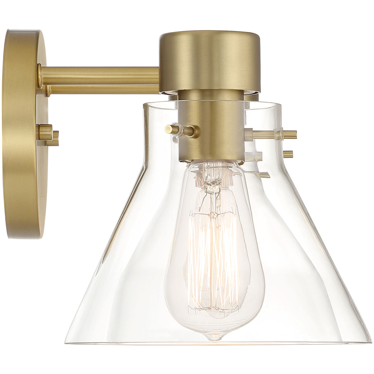 Willow Creek 2 Light 16.5 inch Brushed Gold Vanity Light Wall Light
