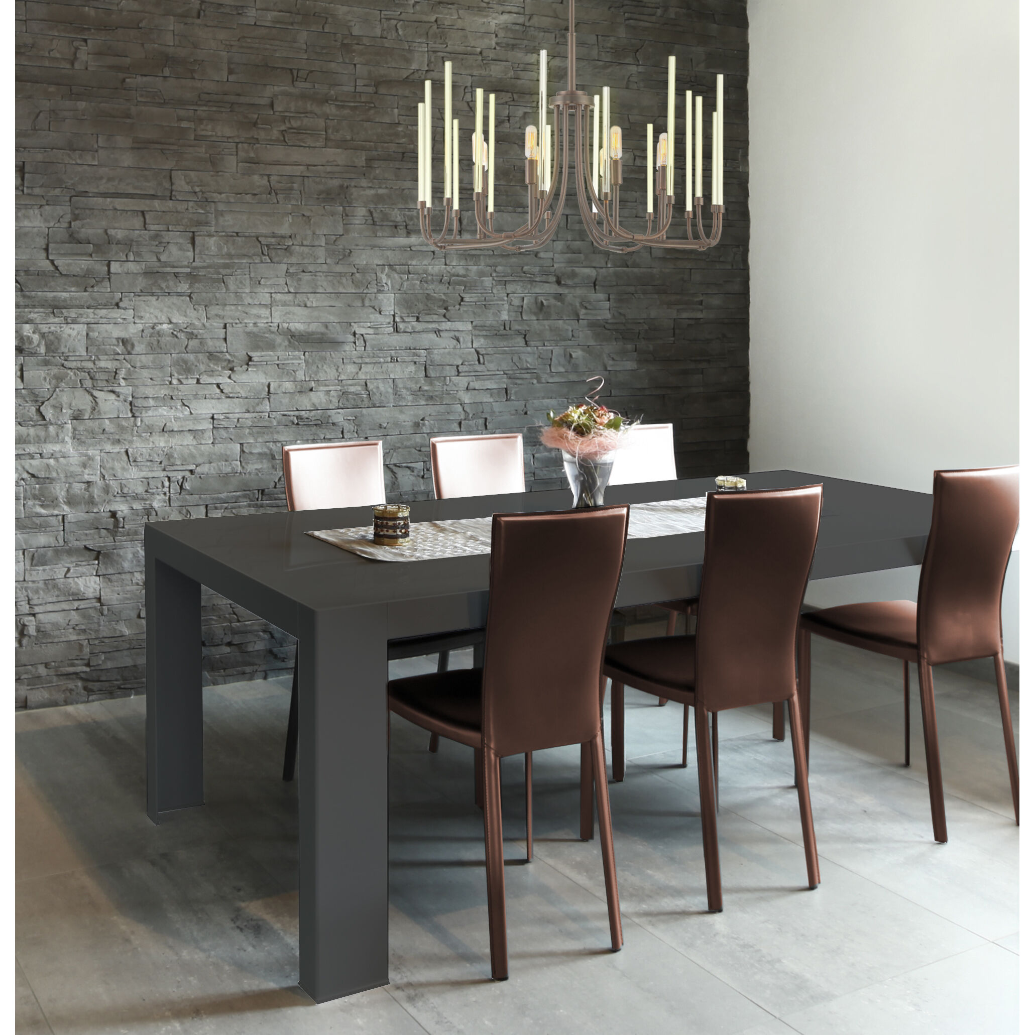 Laretto 8 Light 26 inch Satin Copper Bronze Chandelier Ceiling Light