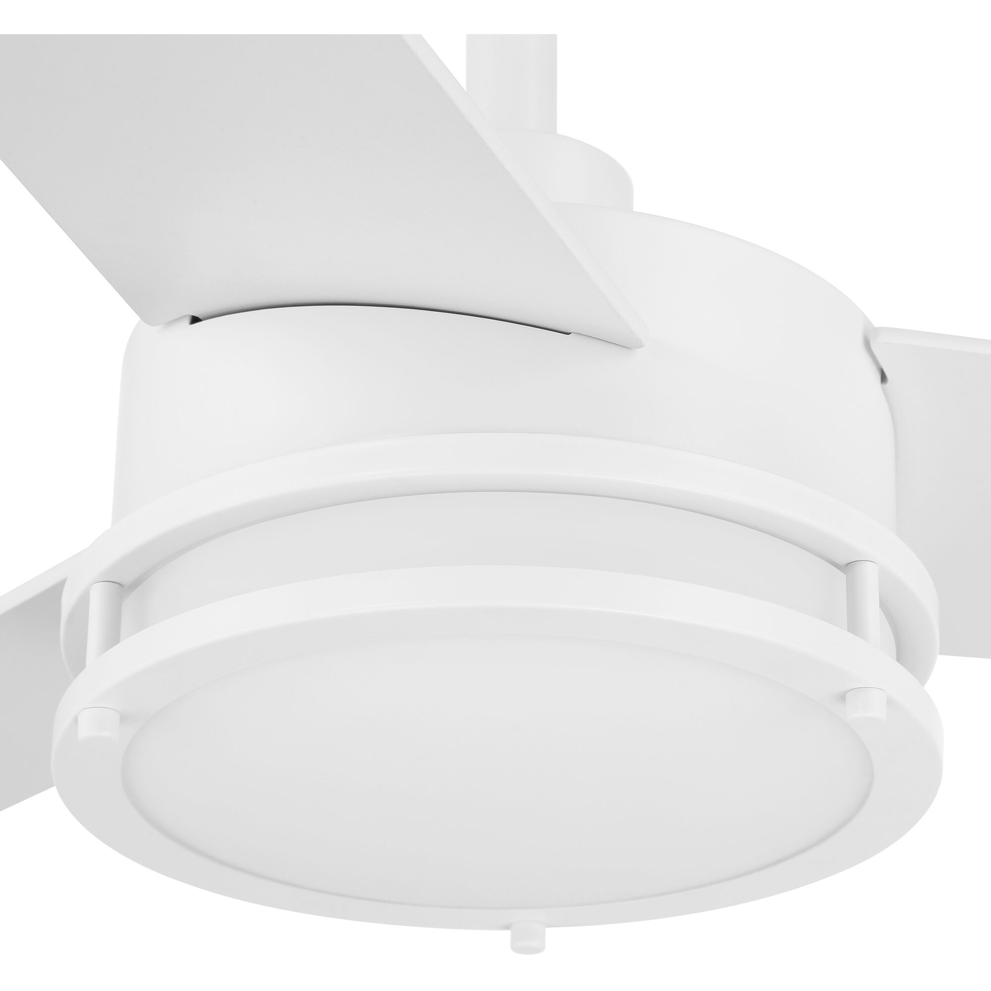 Cassini 52 inch Matte White with Reversible Matte White/Blonde Maple Blades DC Smart Fan