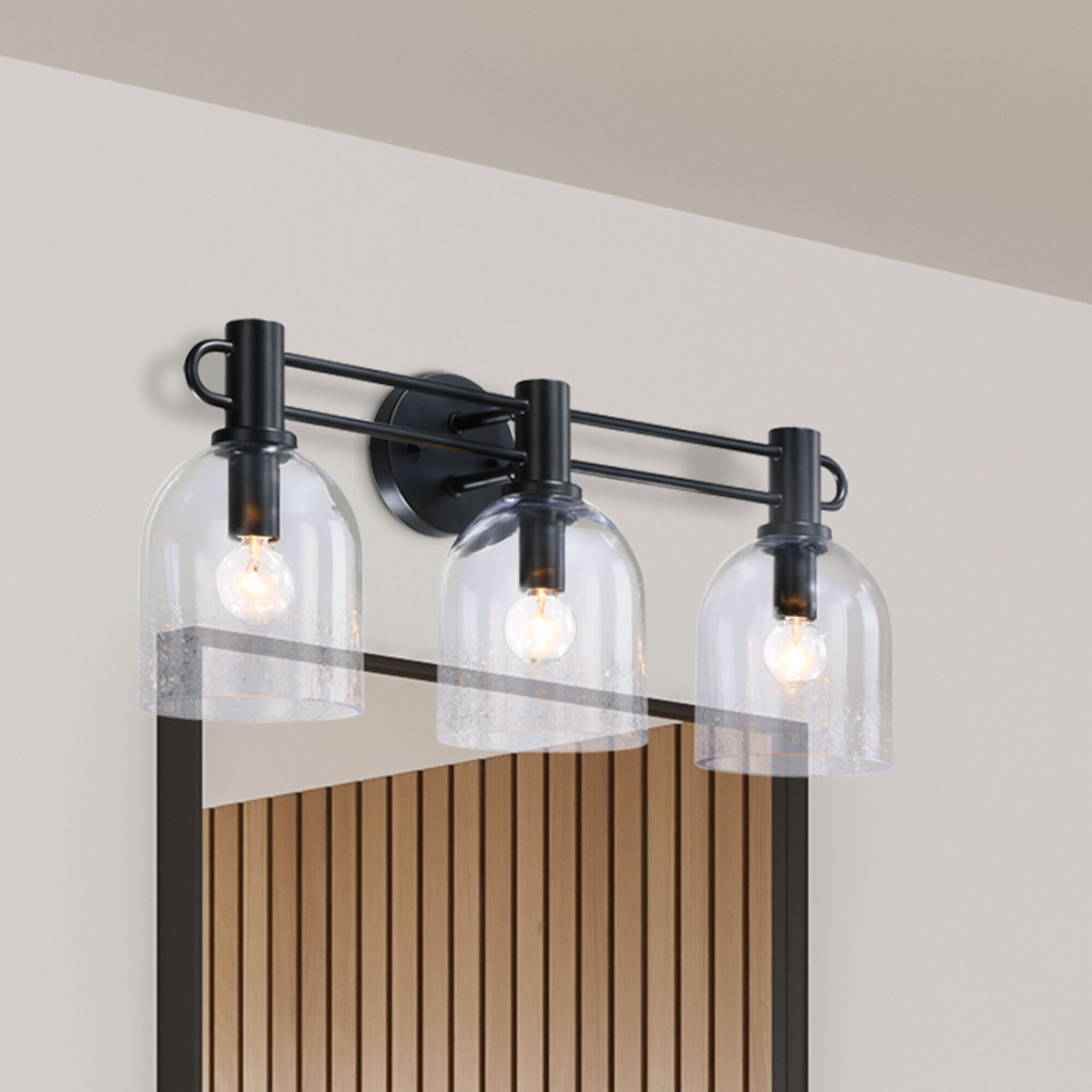 Astra LED 24 inch Matte Black Vanity Wall Light