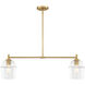 Summer Jazz 2 Light 36 inch Brushed Gold Island Pendant Ceiling Light