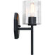 Haven 1 Light 7 inch Matte Black Wall Sconce Wall Light