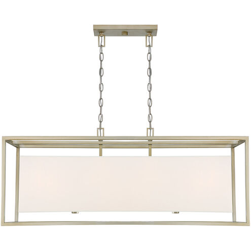 Chloie 4 Light 39 inch Sterling Gold Island Ceiling Light