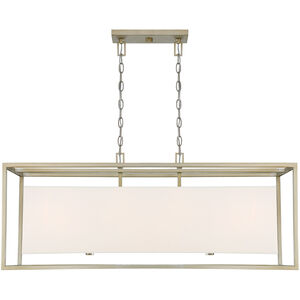 Chloie 4 Light 39 inch Sterling Gold Island Ceiling Light