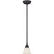 Kendall 1 Light 5 inch Oil Rubbed Bronze Mini Pendant Ceiling Light in Frosted