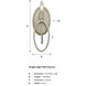 Hutton 1 Light 5 inch Sterling Gold Wall Sconce Wall Light