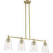 Westin 4 Light 34 inch Brushed Gold Island Light Ceiling Light