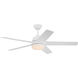 Astrea 52 inch Matte White with Matte White/Blonde Maple Reversible Blades Ceiling Fan