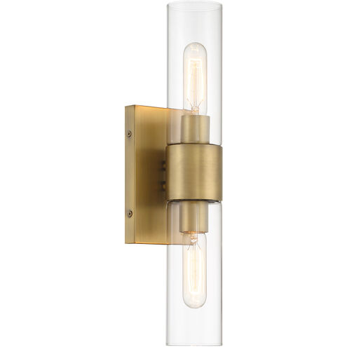 Anton 2 Light 4.5 inch Old Satin Brass Wall Sconce Wall Light
