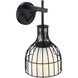 Evensong Wall Sconce Wall Light in Matte Black